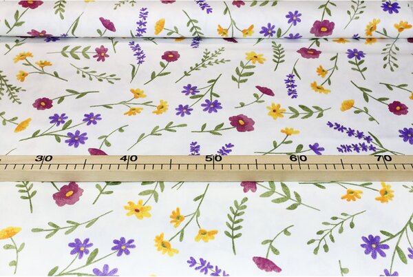 Pamut terítő Tavaszi virágok