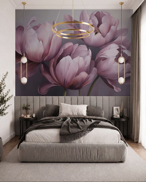 Fotótapéta Absztrakt tulipánok utánzata, Fotótapéta virágok és növények, w05593 : Uwalls.hu