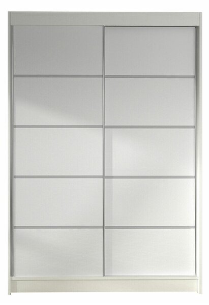 Gardróbszekrény Closico Salvor IV, Laminált forgácslap, 200x120x58cm, Fehér
