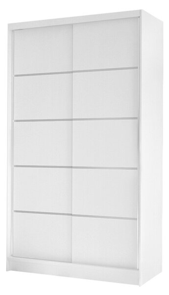 Gardróbszekrény Closico Fractor IV, Laminált forgácslap, 200x100x58cm, Fehér