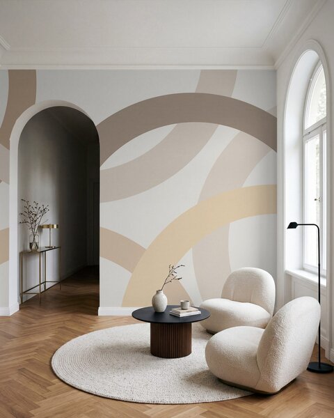 Fotótapéta Absztrakció körökkel, Fotótapéta geometria, w05709v2 : Uwalls.hu
