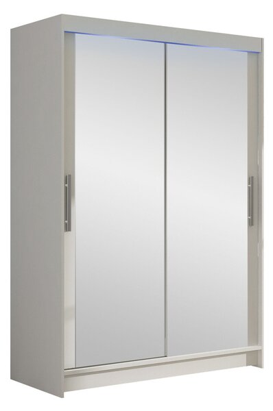 Gardróbszekrény Closico Pacron VII, Laminált forgácslap, 200x120x58cm, Fehér