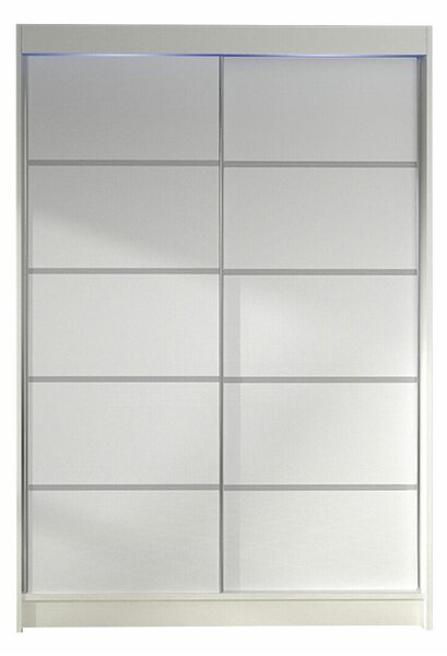 Gardróbszekrény Closico Salvor IV, Laminált forgácslap, 200x120x58cm, Fehér
