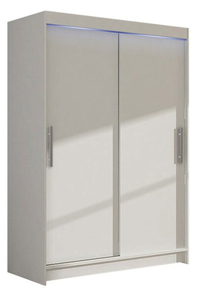 Gardróbszekrény Closico Pacron I, Laminált forgácslap, 200x120x58cm, Fehér