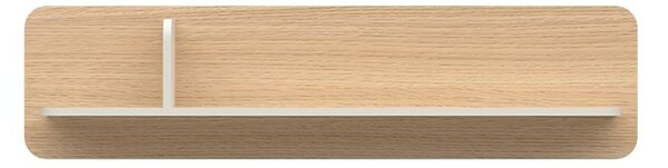 Fali polc, natúr fa, fehér 140 cm - AERIENNE