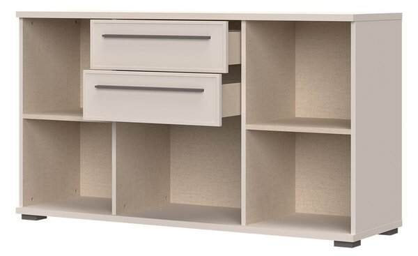 Komód, három ajtóval és két fiókkal, kasmír matt, 150 cm - BALLADE