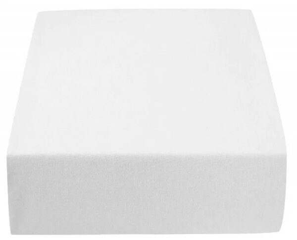 Fehér Jersey ovis gumis lepedő 60x120cm