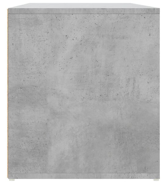 Betonszürke szerelt fa sarokszekrény 200 x 40 x 45 cm