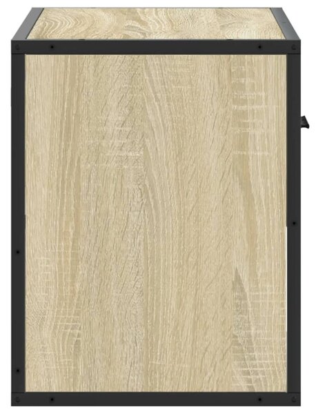 Sonoma tölgy színű szerelt fa és fém TV-szekrény 60x31x39,5 cm