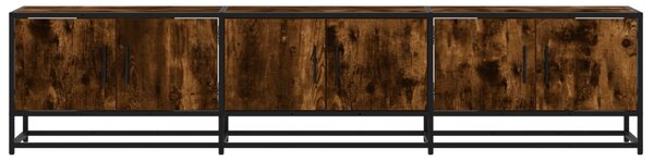 Füstös tölgy színű szerelt fa TV-szekrény 180 x 35 x 41 cm