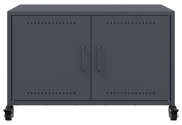 Antracitszürke acél TV-szekrény 68 x 39 x 43,5 cm