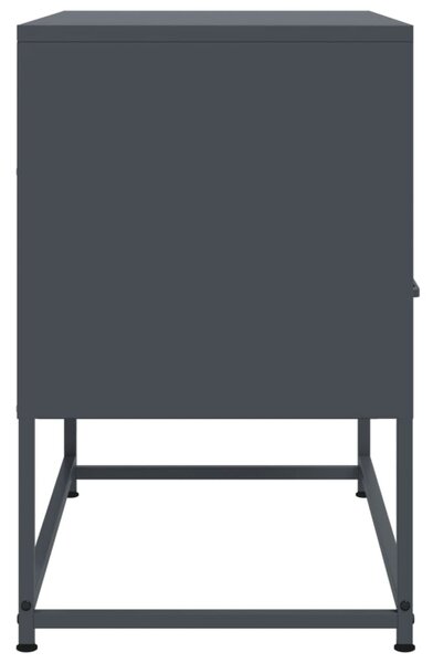 Antracitszürke acél TV-szekrény 68 x 39 x 60,5 cm