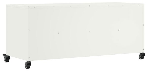 Fehér acél TV-szekrény 100,5 x 39 x 43,5 cm