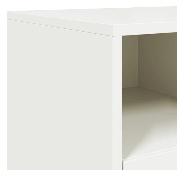 Fehér acél TV-szekrény 100,5 x 39 x 43,5 cm