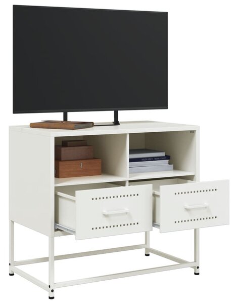 Fehér acél TV-szekrény 68 x 39 x 60,5 cm