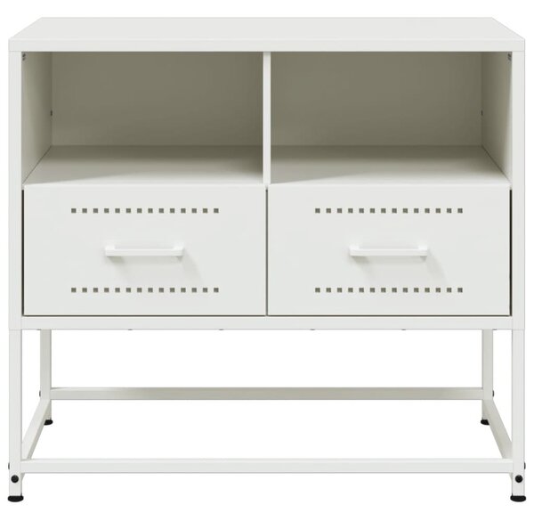 Fehér acél TV-szekrény 68 x 39 x 60,5 cm