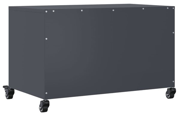 Antracitszürke acél TV-szekrény 68 x 39 x 43,5 cm