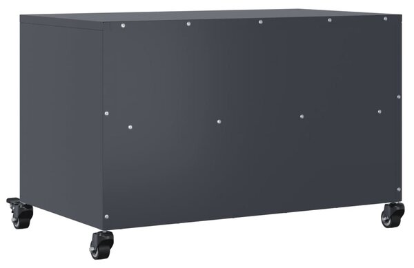 Antracitszürke acél TV-szekrény 68 x 39 x 43,5 cm
