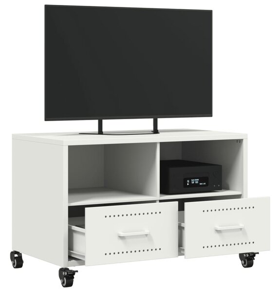 Fehér acél TV-szekrény 68 x 39 x 43,5 cm