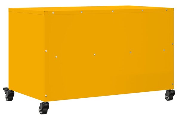 Mustársárga acél TV-szekrény 68 x 39 x 43,5 cm