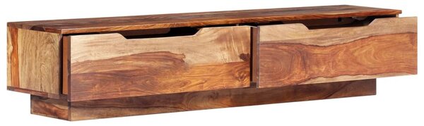 Tömör fa TV-szekrény 145 x 30 x 30 cm