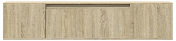 Sonoma tölgy színű fali TV-szekrény LED-del 180 x 31 x 39,5 cm