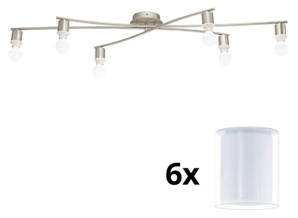 Eglo Eglo - LED Mennyezeti lámpa MY CHOICE 6xE14/4W/230V króm/fehér EG31115D