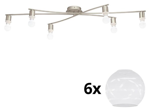 Eglo Eglo - LED Mennyezeti lámpa MY CHOICE 6xE14/4W/230V króm/fehér EG31115L