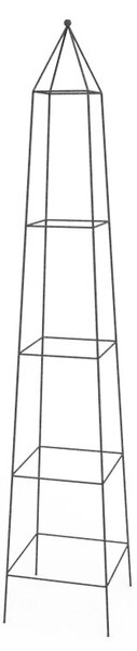 Kerti piramis alakú fém növényfuttató, 120 cm