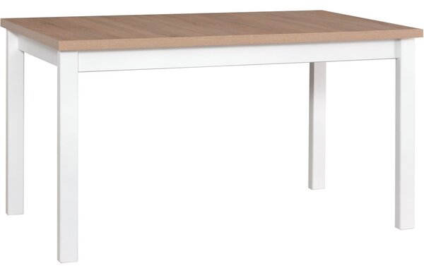 BUTORLINE Asztal ALBA 1 80x120/150 grandson tölgy laminált / fehér