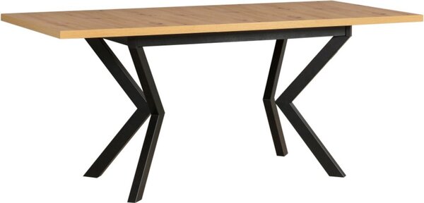BUTORLINE Asztal IKON 4 artisan tölgy laminált / fekete