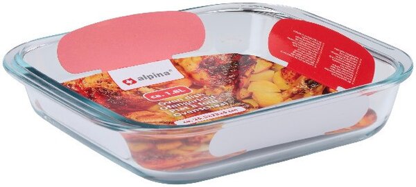 SÜTŐTÁL ÜVEG 1,8L 25,5X23X5CM ALPINA