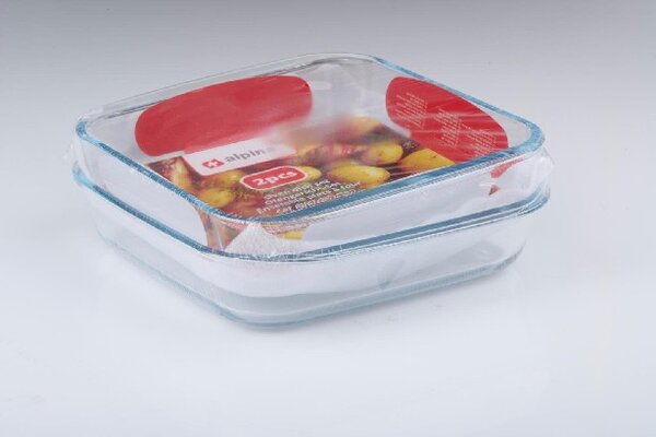 SÜTŐTÁL ÜVEG 1,8L 25X23X5CM 2DB ALPINA