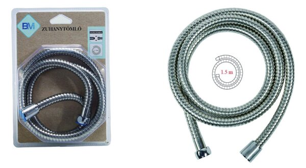 ZUHANYTÖMLŐ FÉM 14,2MM 1,5M