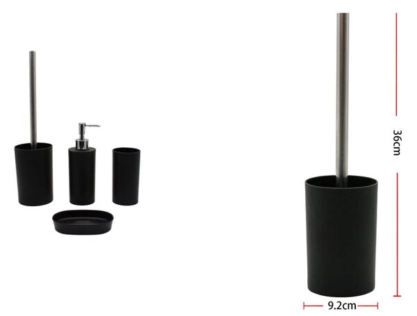 WC KEFE 36X9,2CM FEKETE