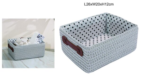 TÁROLÓKOSÁR PP 26CMX20CMX12CM