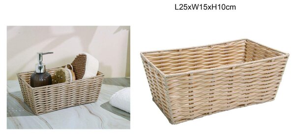 TÁROLOKOSÁR PP 25CMX15CMX10CM