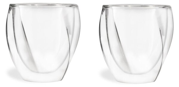 Duplafalú bögre szett cappucinóhoz, 2 db-os 250 ml Cristallo – Vialli Design