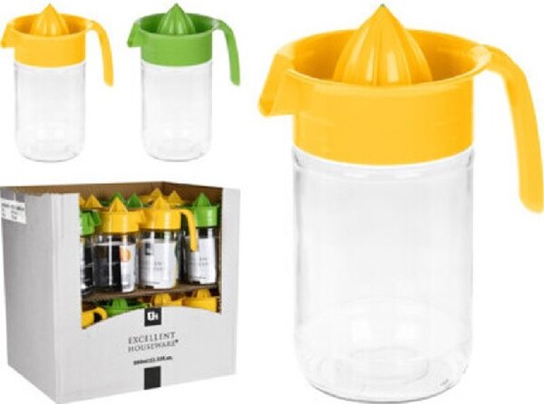 GYÜMÖLCSFACSARÓ ÜVEG 660ML 10X19CM 330G 2 FÉLE SZÍN