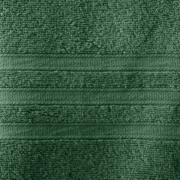 Sötétzöld frottír pamut törölköző és fürdőlepedő készlet 6 db-os Zero Twist – Catherine Lansfield