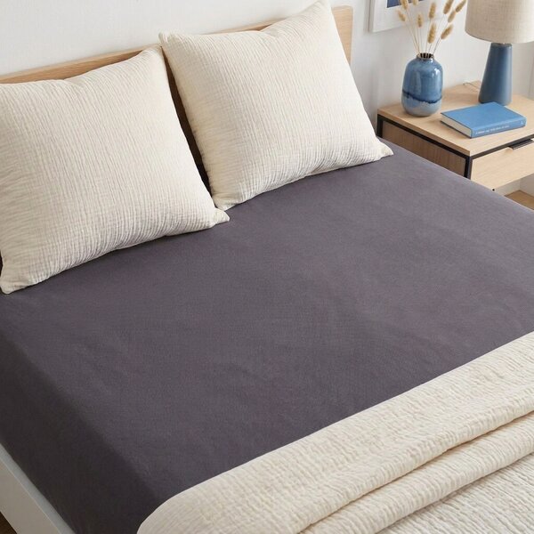 4Home IDEAL jersey lepedő antracit, 200–220 x 200 cm, 200–220 x 200 cm