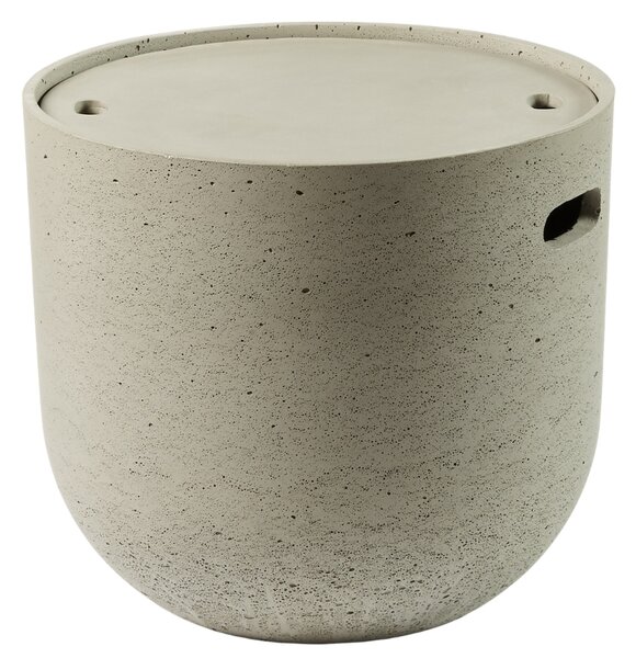 Szürke beton dohányzóasztal LaForma Rhette 49 cm