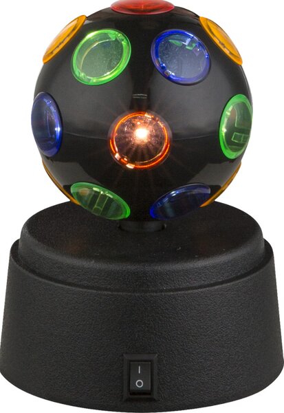 Globo Disco dekorációs LED lámpa, fekete-színes