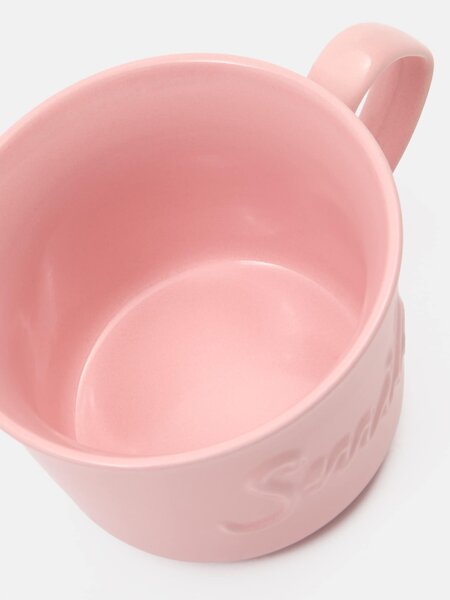 Sinsay - Kerámia bögre dombornyomott mintával - pasztellpink