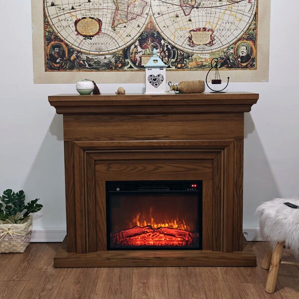 Elektromos kandalló, SONIA Világos tölgy, ElectricSun, hanghatással, 3 szín, telefonos alkalmazással, SZ120xM102cm