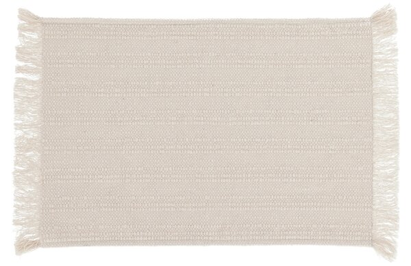 Két darab bézs-fehér LaForma Aicha pamut terítő 35 x 50 cm-es készlet