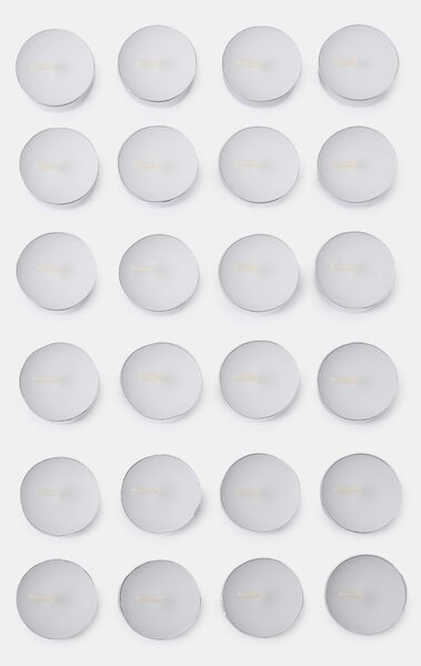 Sinsay - Illatmentes tea gyertyák 24 pack - fehér