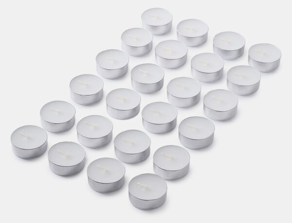 Sinsay - Illatmentes tea gyertyák 24 pack - fehér