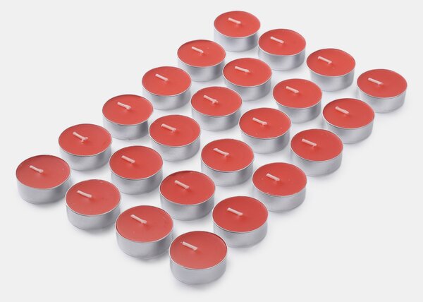 Sinsay - Illatmentes tea gyertyák 24 pack - piros
