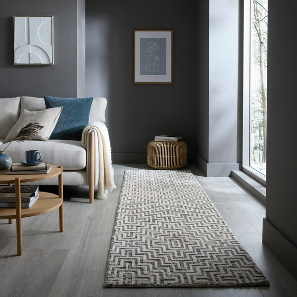 Szürke futószőnyeg 80x300 cm Rhett – Flair Rugs